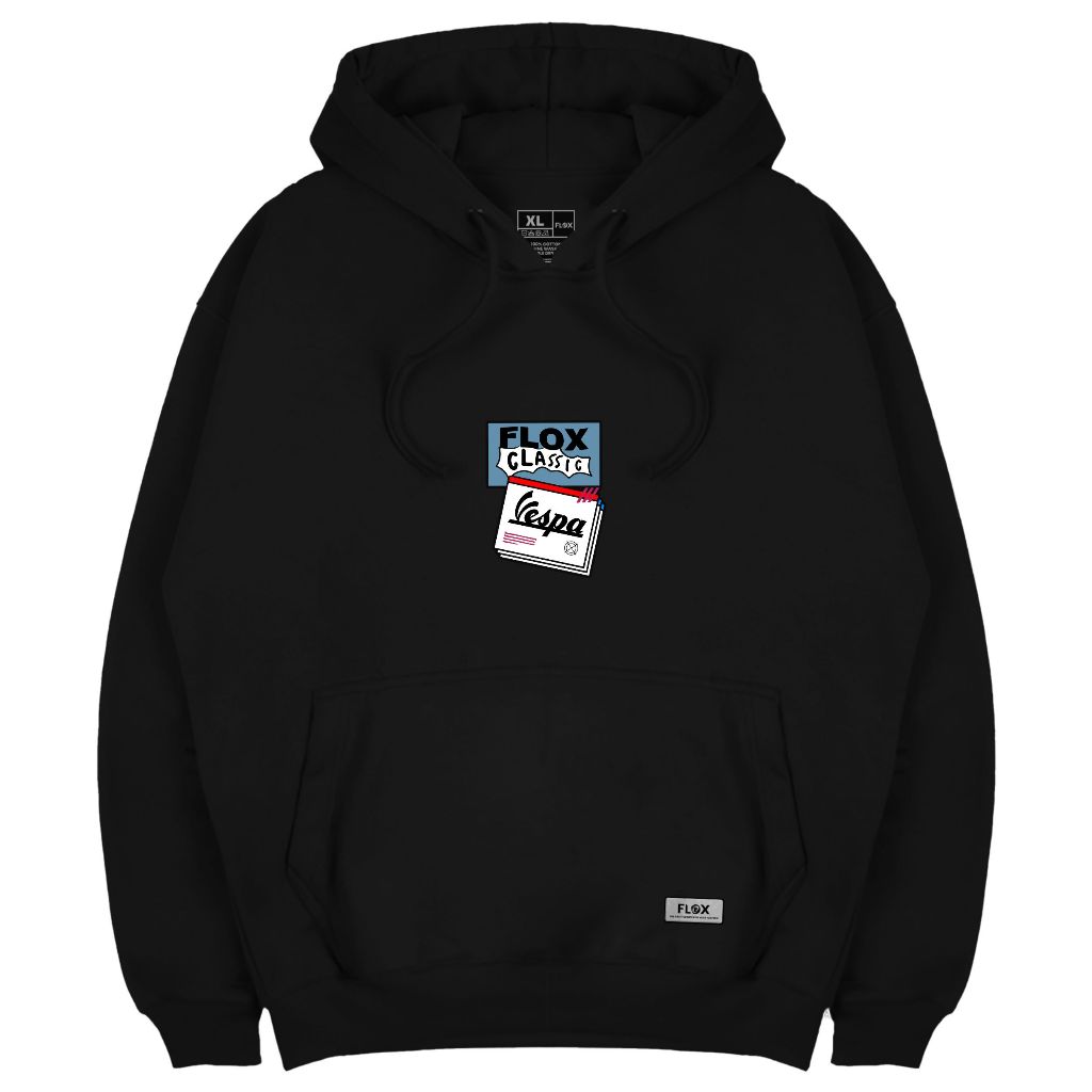 Flox Hoodie Pria Wanita Distro Sablon Premium FLOX Classic Ride Vespa - Hoodie UNISEX Katun HO FLV 3