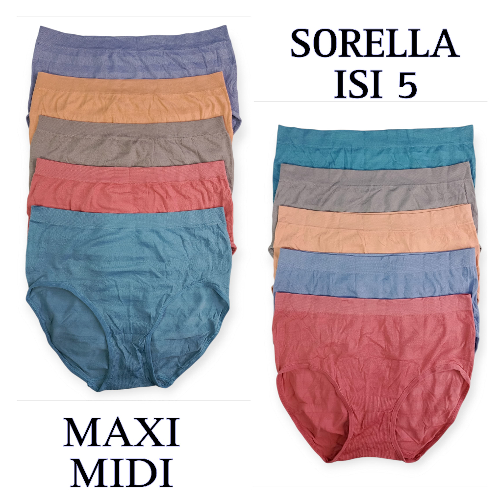 SORELLA- super sale isi 5 CD Celana Dalam Wanita 1057, 1058