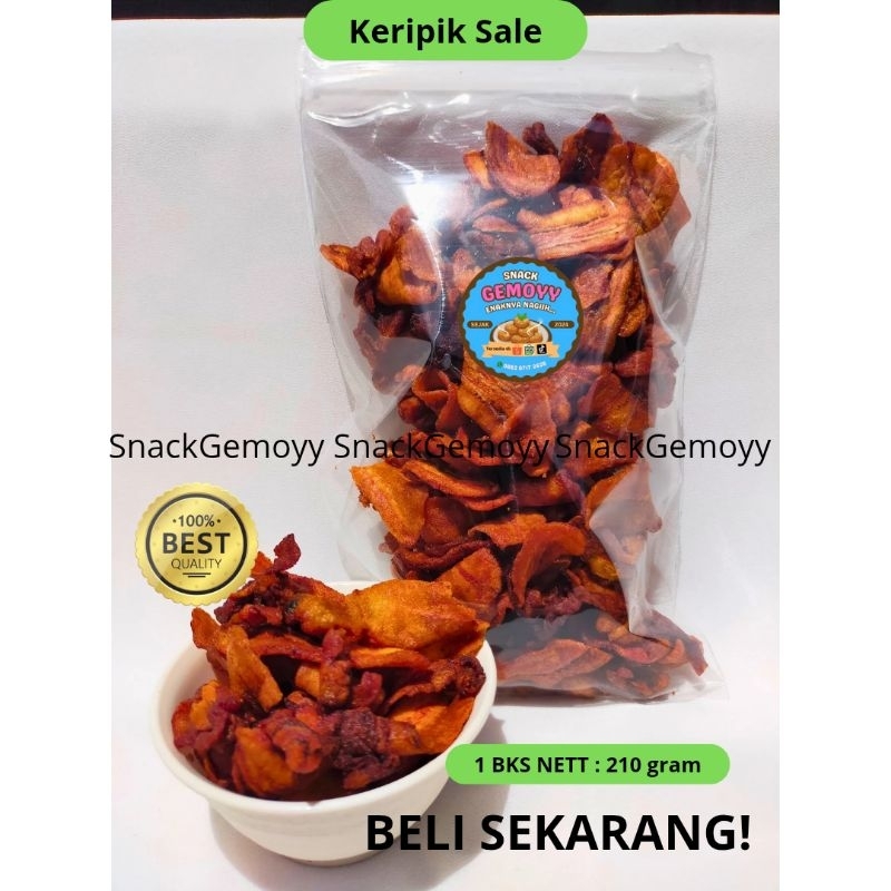 

TERLARIS KERIPIK PISANG SALE KERING 210 gram CEMILAN KILOAN/ SNACK GEMOYY/ MAKANAN RINGAN