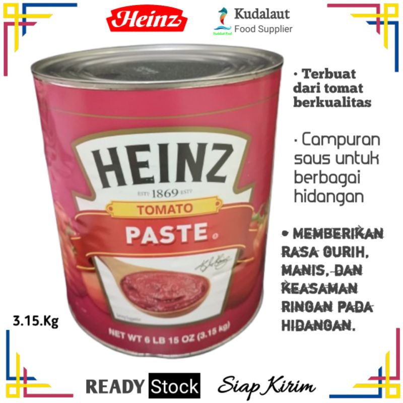 

Heinz Tomato Pasta--- Pasta Tomat merk Heinz; 3.15 kg