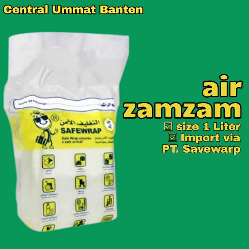 

Air Zamzam (100% Asli) Import via PT. Safewarp size 1 Liter