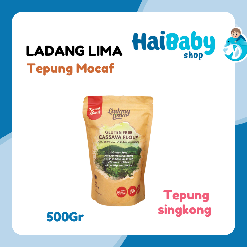 

Ladang Lima Tepung Mocaf/APF 500g - Tepung Singkong Gluten Free (Pengganti Terigu)