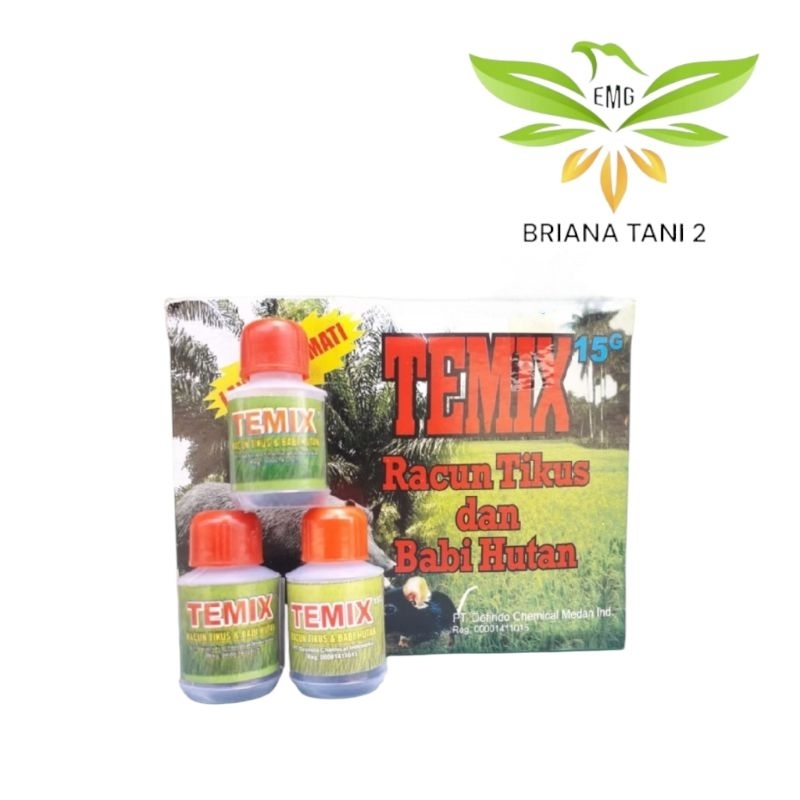 Temix Botol 15 Gr Racun Tikus Babi Hutan Celeng Monyet Ampuh Defino Ciaksie