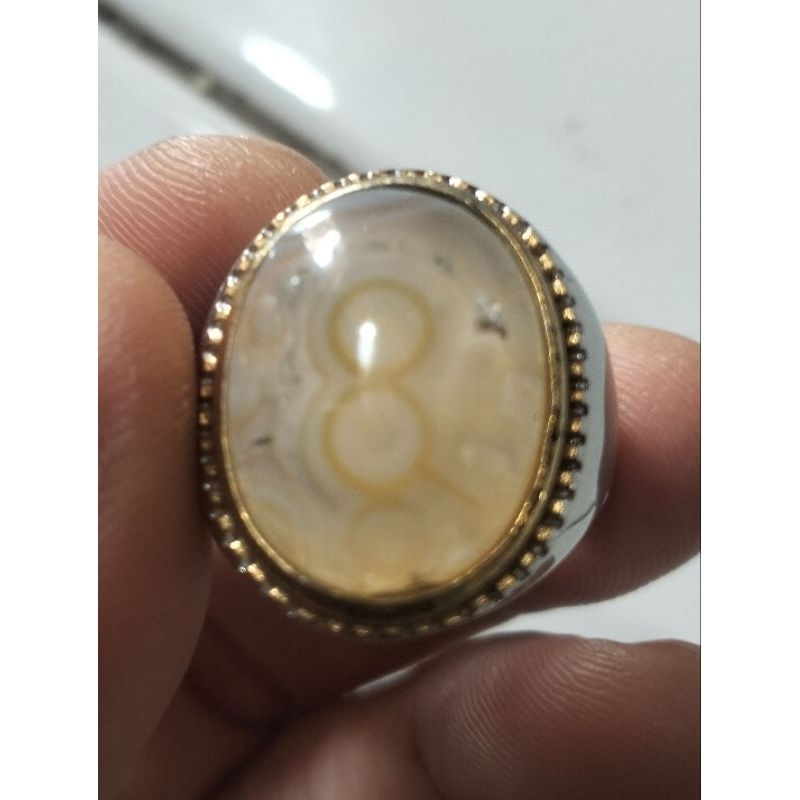 natural batu angka 8 peninggalan Mbah ring 8 titanium
