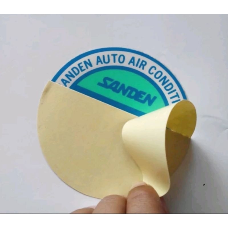 sticker kaca iklan jadul sanden japan untuk koleksi sticker jadul atau dipasang pada mobil klasik