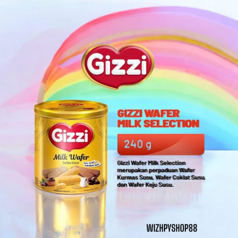 

GIZZI WAFER KALENG 240 GRAM / BISKUIT / KUE LABERAN