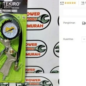 

Inflator TEKIRO 3 in 1 PG1405 Tire Pressure Gauge Alat Isi Angin Ban