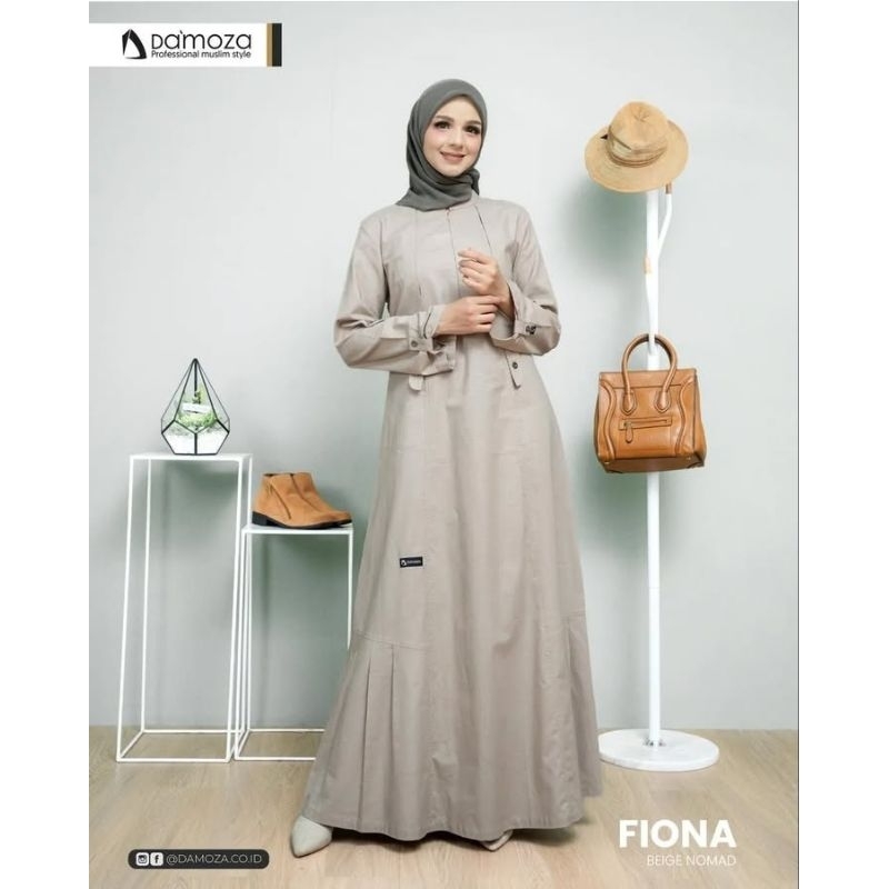 GAMIS DAMOZA FIONA Gamis Wanita Dewasa Muslimah Gamis Damoza