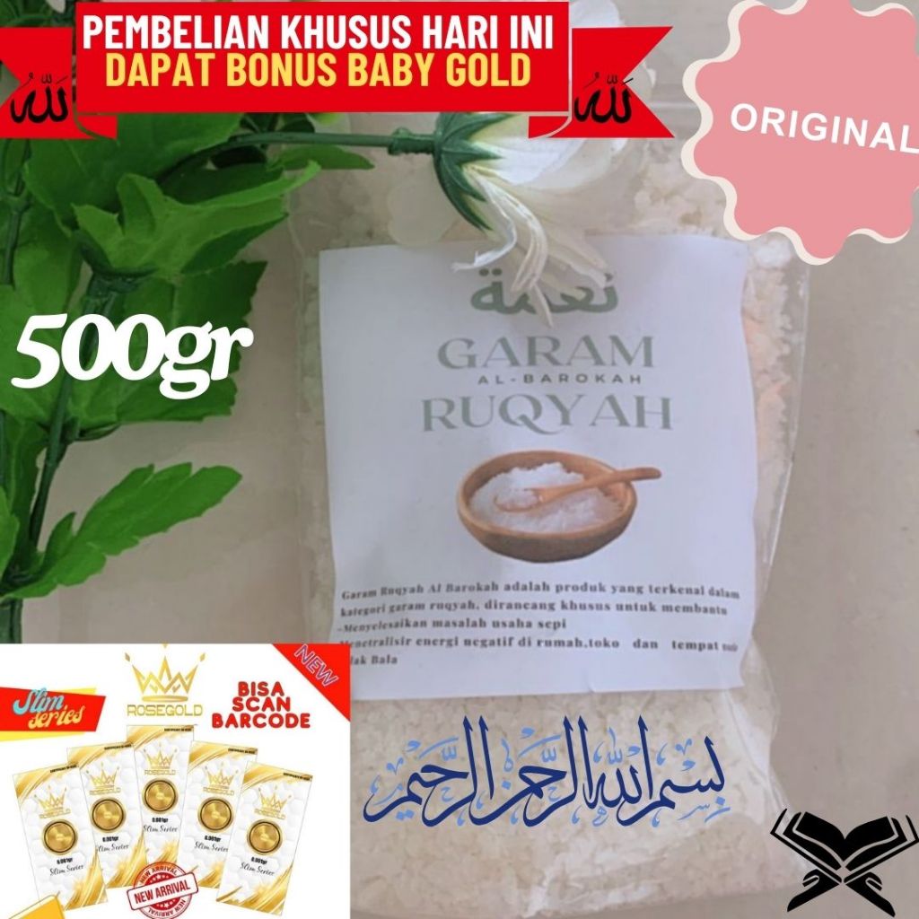 

ORIGINAL Garam Ruqyah Pelancar Rezeki + Free Hadiah | Solusi sulit Rejeki & sulit Jodoh Bisa COD