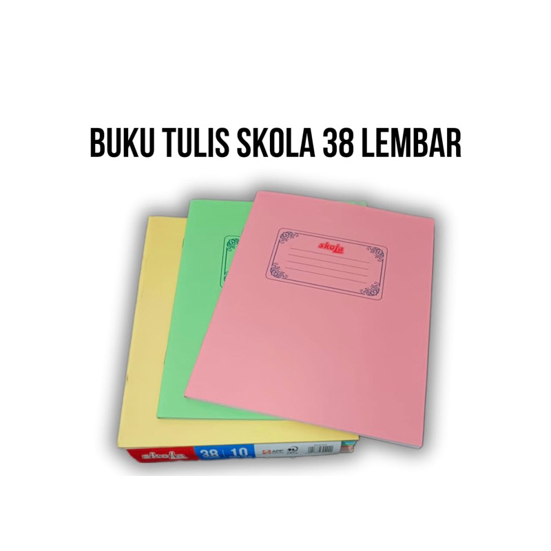 

BUKU TULIS 38 LEMBAR SKOLA (1 PACK 10 BUKU)