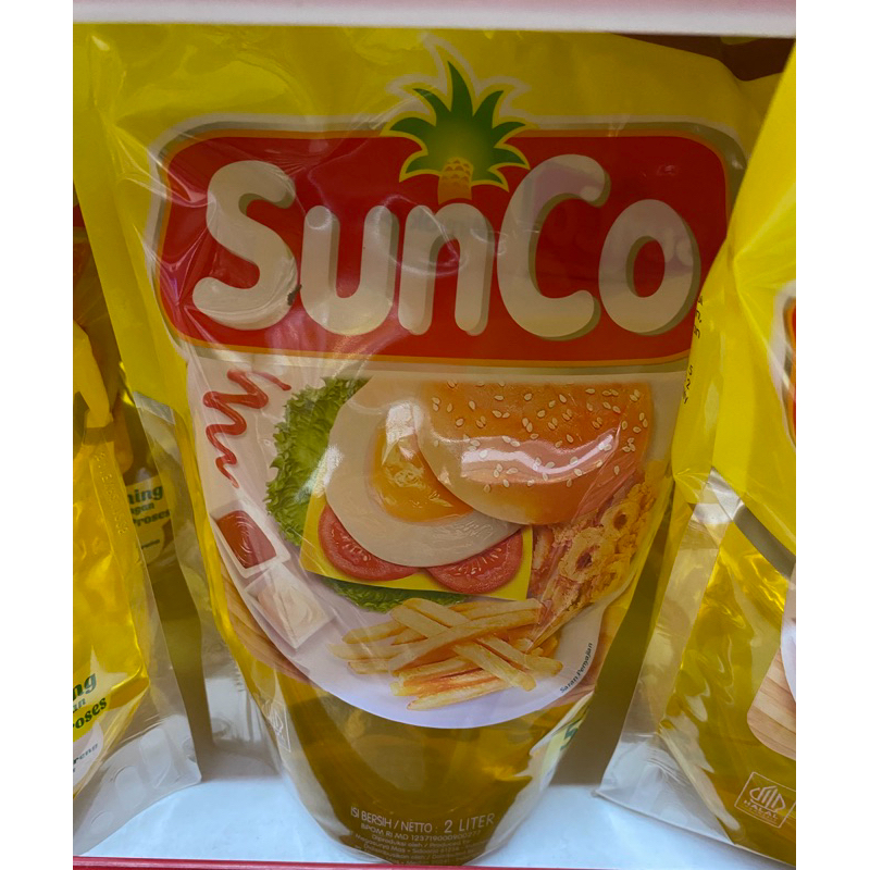 

SUnCO minyak goreng ukuran 2 liter