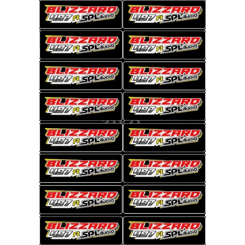 

STIKER BLIZZARD AUDIO ISI 16 PCS BAHAN ANTI AIR(VYNIL) 1 LEMBAR UKURAN 30X45