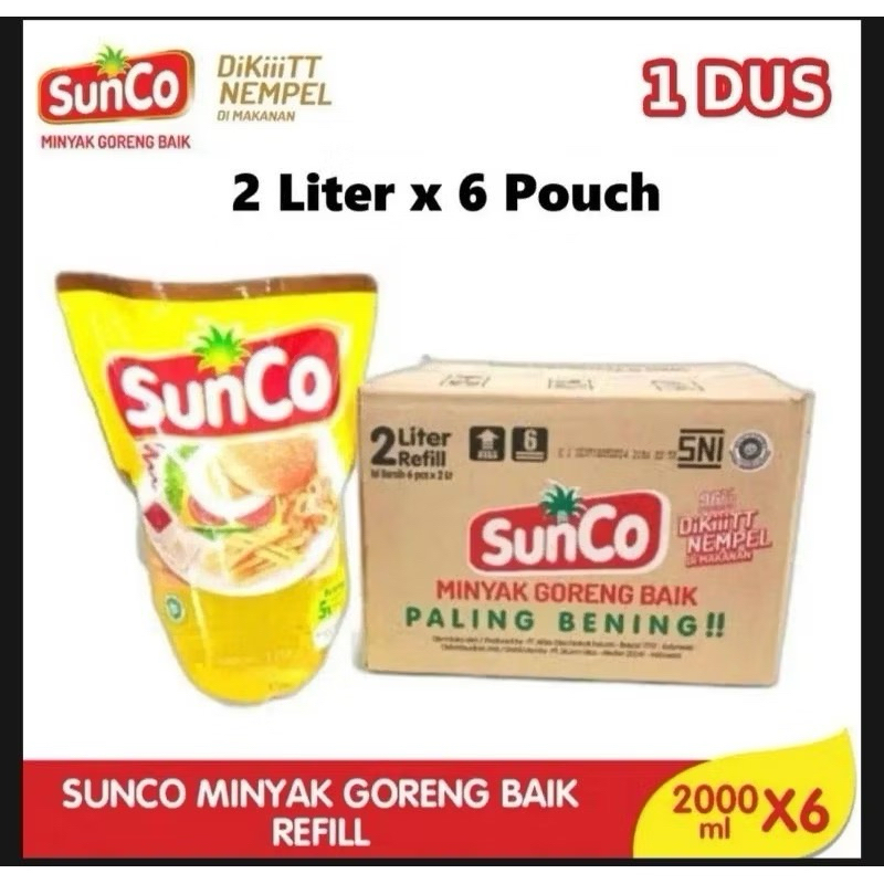 

PROMO SunCo MINYAK GORENG 2L 1dus isi 6