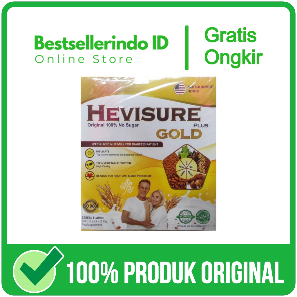 

Hevisure Gold 12 Sachet Asli Original Susu Untuk Diabetes Kencing Manis