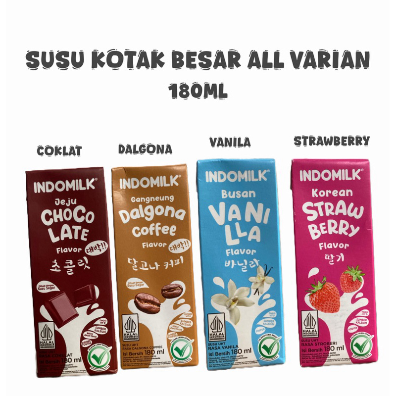 

SUSU KOTAK INDOMILK 180ml All Varian