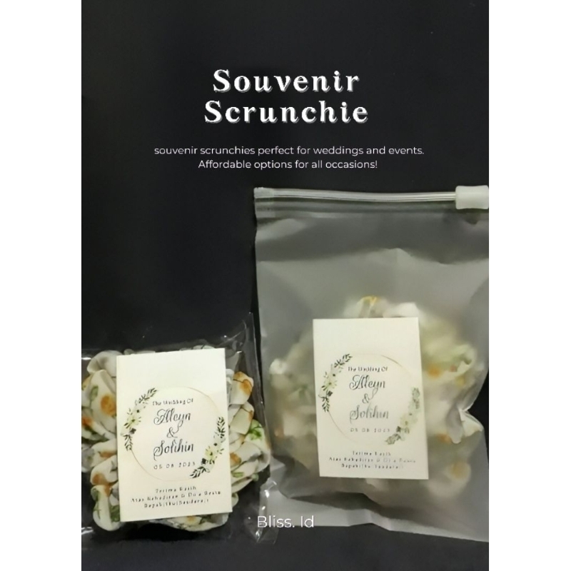 SOUVENIR SCRUNCHIE | SOUVENIR TERLARIS | SOUVENIR TERBARU | SOUVENIR IKAT RAMBUT | SOUVERNIR UNIK | 