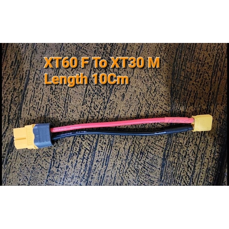 Amass Kabel Connector XT60F To XT30 Batere Skuter Listrik