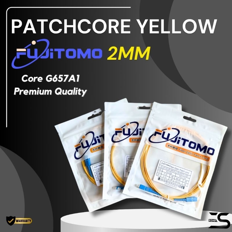 Patchcore Yellow - Patchcord FUJITOMO 2mm Kualitas Premium