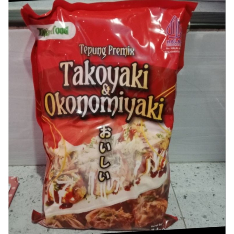 

Tepung premix takoyaki okonomiyaki 1kg titiand tepung takoyaki instant murah halal tepung