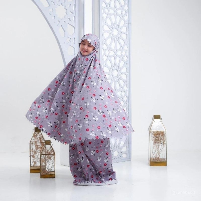 Mukena Anak Umur 10 Sampai 12Tahun Mukeno Tanggung Bocah Mini Wanita Lengkap Idul Fitri Satu Set Muk