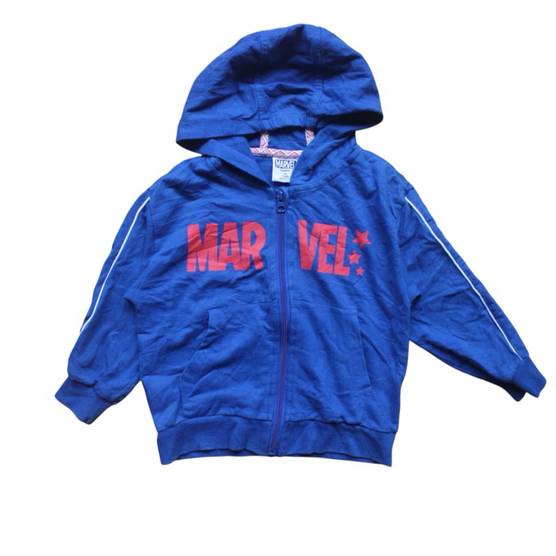 Preloved Jaket Hoodie Marvel 3-4Tahun