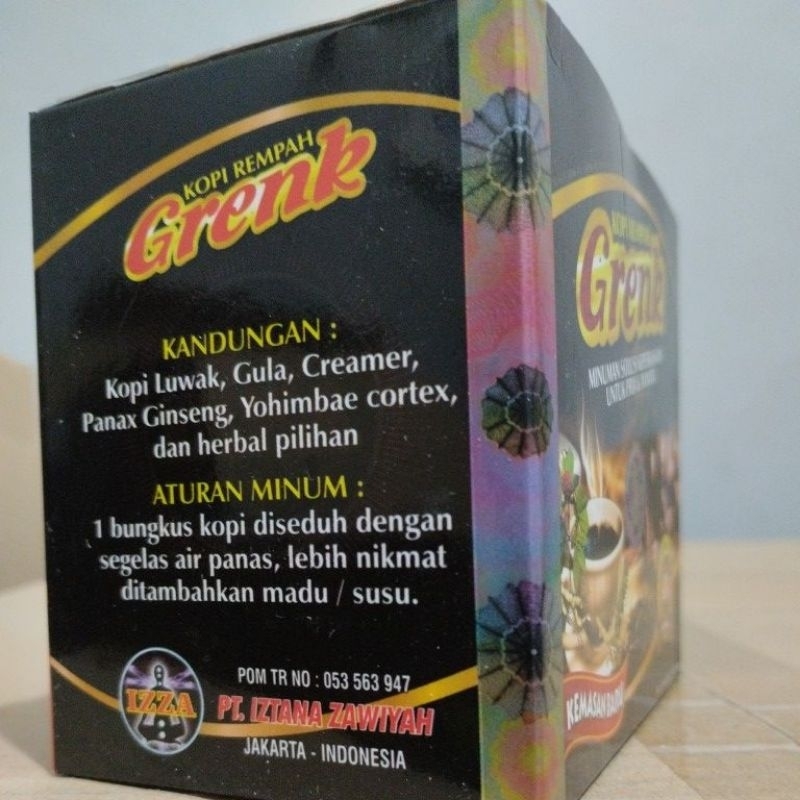 

Kopi Rempah Grenk Minuman Herbal