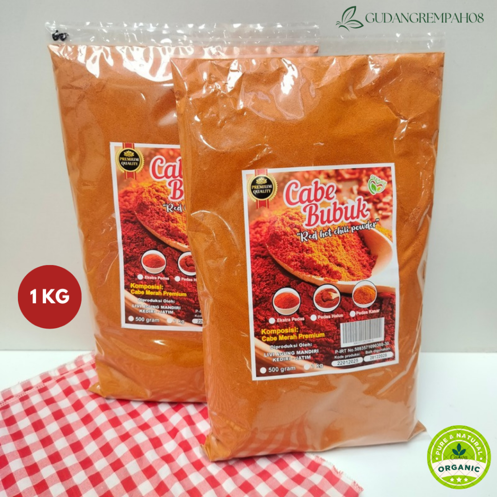 

Bubuk Cabe Pedas | 1 KG | Chili Powder Hot