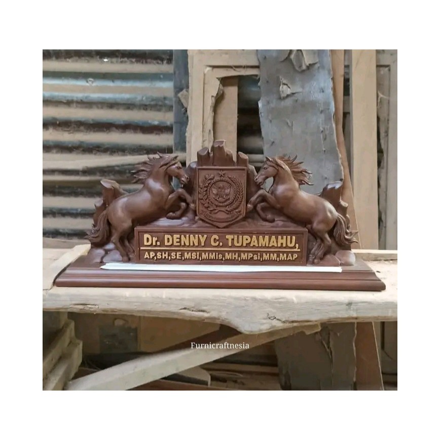 

Papan Nama Kepolisian Kayu Jati Panjang 55cm