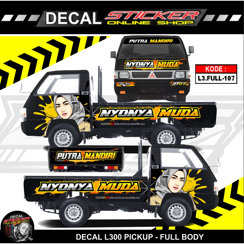 DECAL PRINT PICKUP L300 STICKER VARIASI CUSTOM KEREN