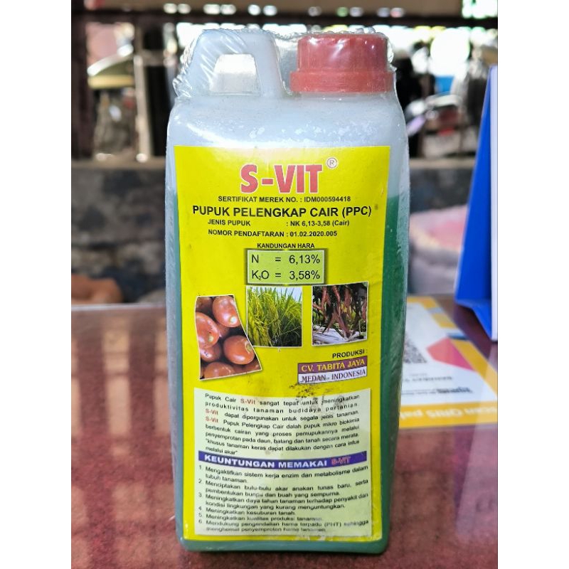 Pupuk pelengkap cair PPC S-VIT super vit cair