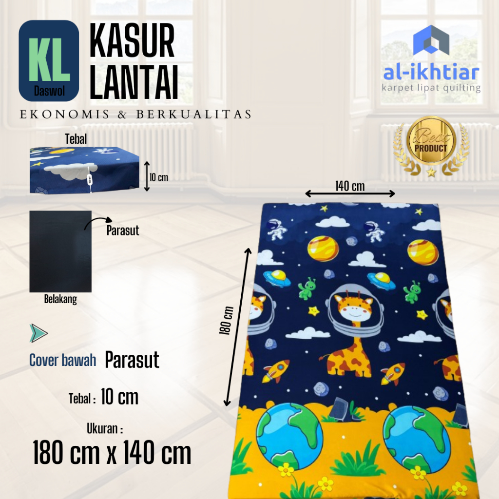 Kasur Busa / kasur busa tebal ukuran 180cm x 140cm x 10cm  kasur lipat busa kasur busa karakter