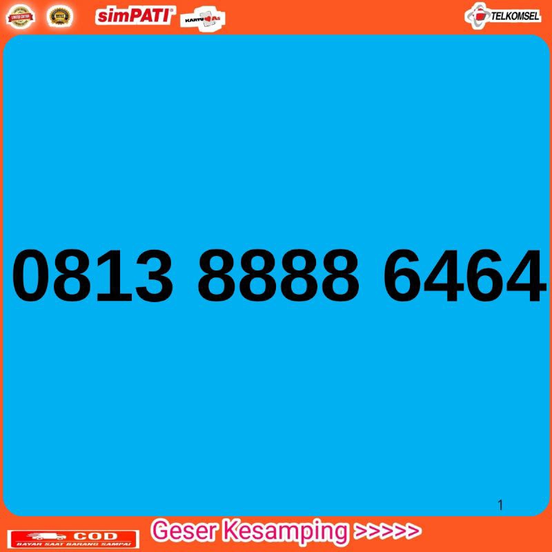 Nomor Cantik Telkomsel AS SIMPATI SERI 8000