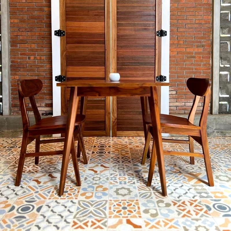 set meja cafe set meja makan ropan meja makan kayu jati meja cafe kursi cafe set meja makan ropan