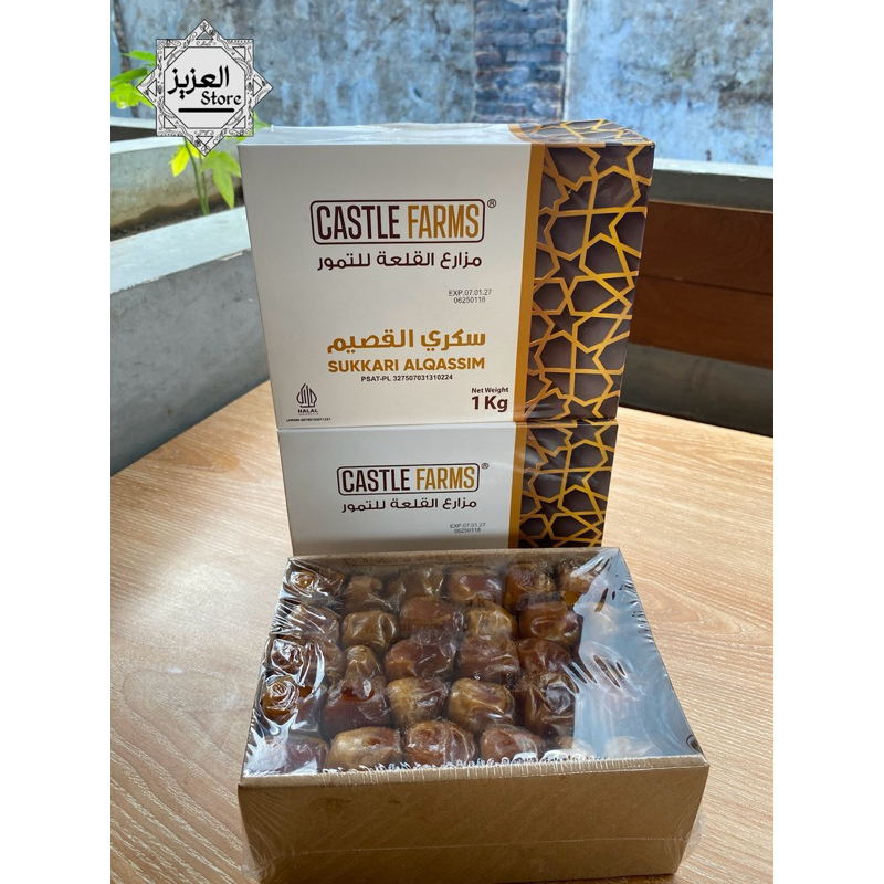 

Kurma Sukkari Premium 1kg (Castle Farms) Asli 100%