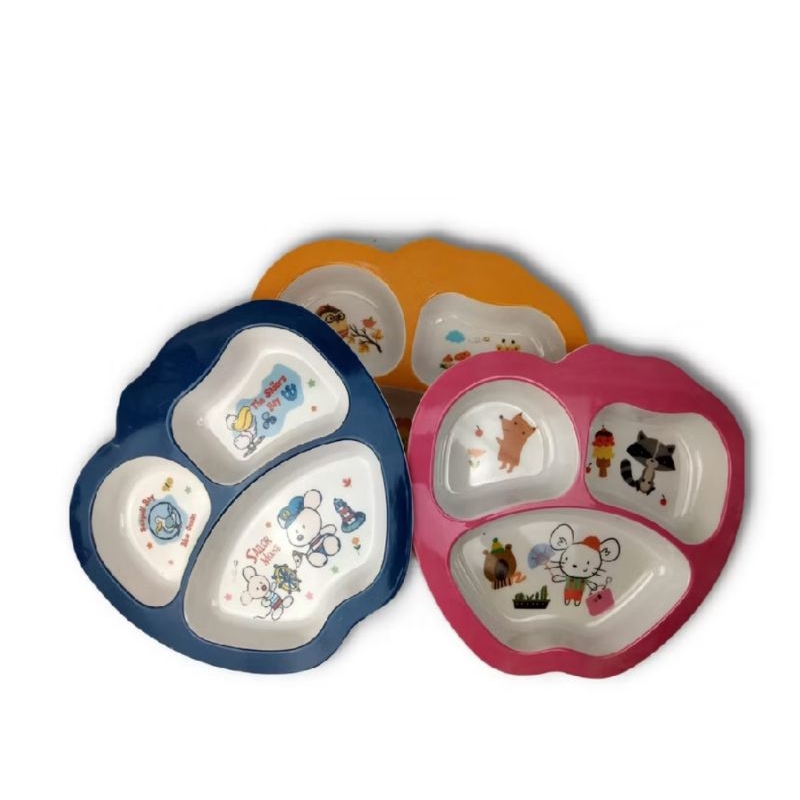 Piring Melamin Makan Sekat