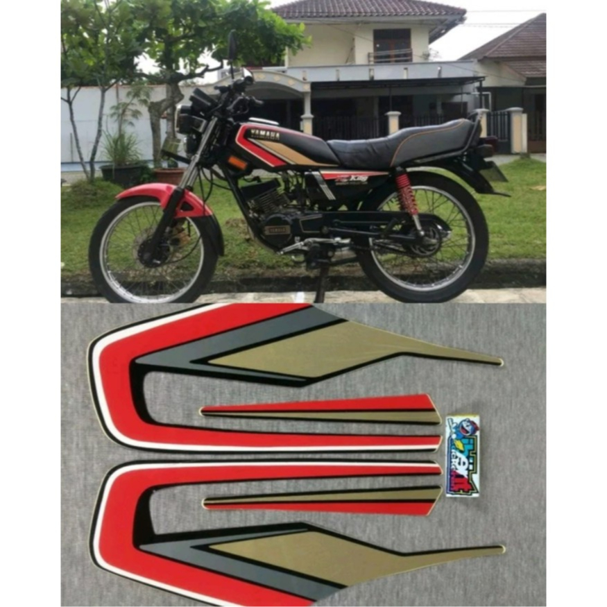 STRIPING RX KING MERAH 1992 STIKER LIS YAMAHA