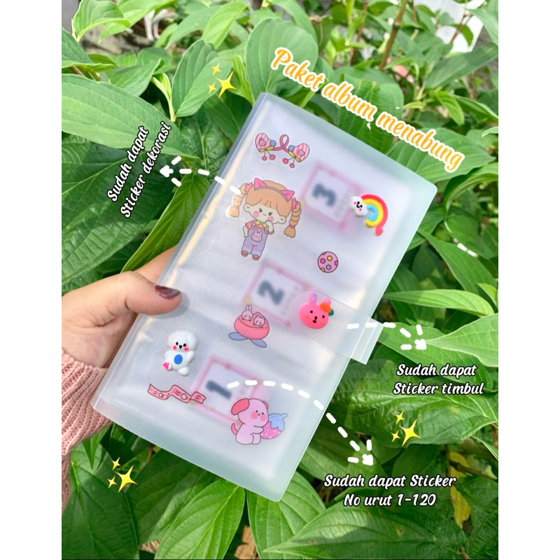 

PAKET ALBUM MENABUNG METODE NO URUT 1-120/SAVING ALBUM NO URUT