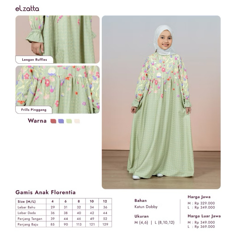 Gamis Anak Florentia Elzatta Sarimbit Couple Family