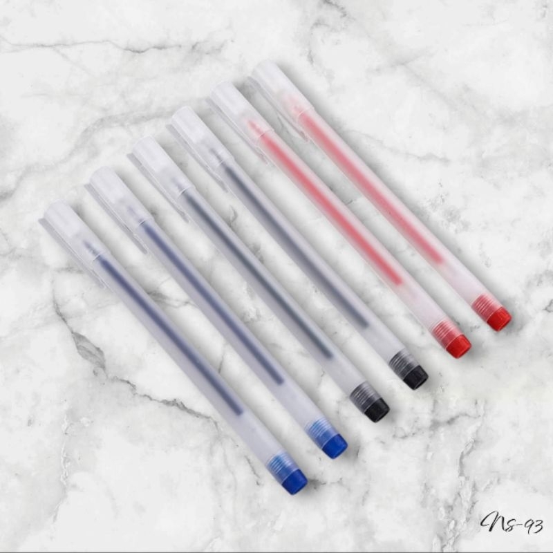 

Pulpen Gel 0.5mm Balpoin pena Pulpen tinta Gel cair pena Transparant