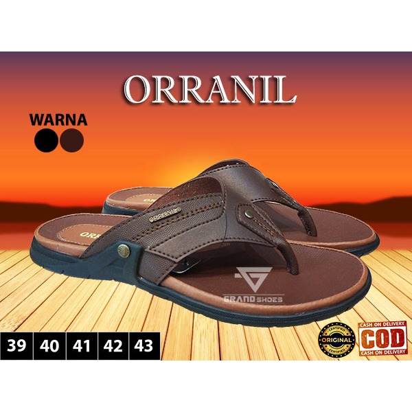 Orranil 8013 8615 Sendal Sandal Jepit flat Pria kulit casual kasual Pria Laki Laki OriginaL TERBARU