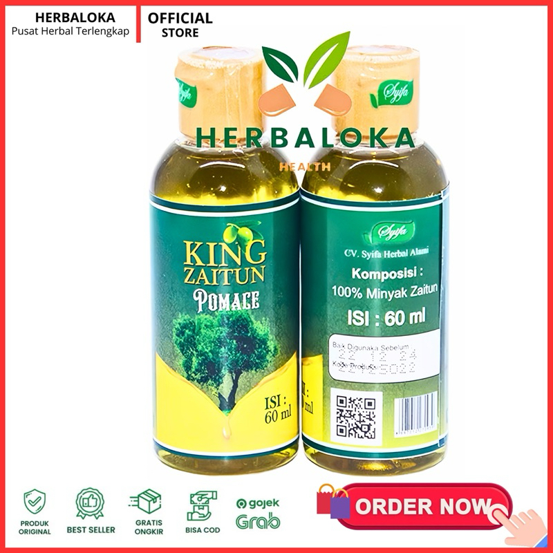

Minyak Zaitun King Pomace Syifa | Minyak Zaitun KING 60 ml