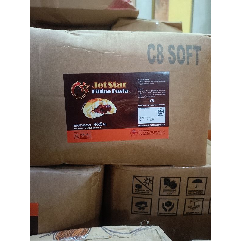 

SELAI COKLAT FILLING 5KG | SELAI COKLAT JETSTAR/DUNIA C8 5KG | SELAI COKLAT CHOCC 5KG