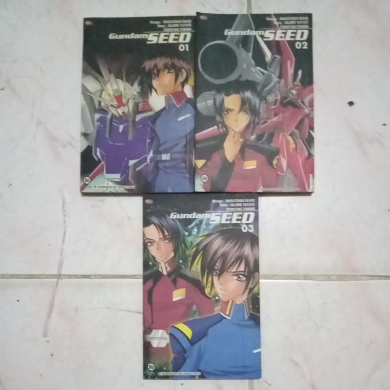 gundam seed paket 3 buku komik