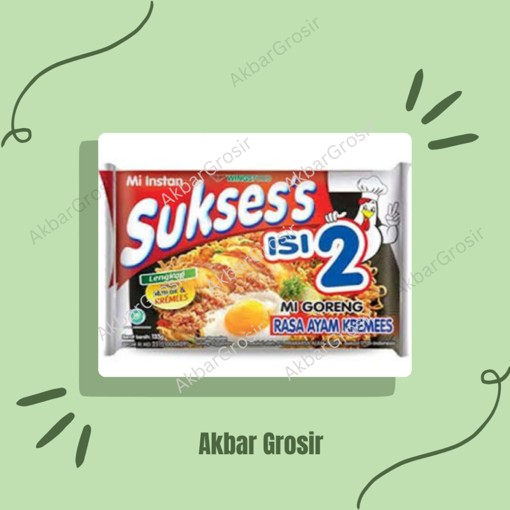 

Sukses Mie Goreng isi 2 Rasa Ayam Kremes 112gr / Mie Goreng Ayam Kremes PROMO
