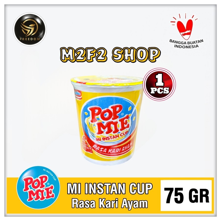 

POP MIE | Mi Instan Cup Kuah Rasa Kari Ayam - 75 gr (Kemasan Satuan)