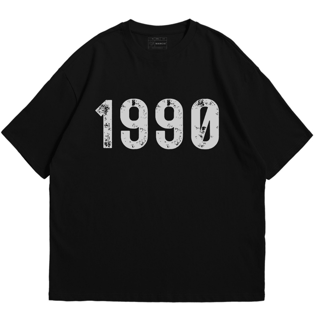 MANCIX 1990 BOLD LIVE BOLD Oversize Katun Combed 20s Grade A dengan Sablon DTF Premium Tebal