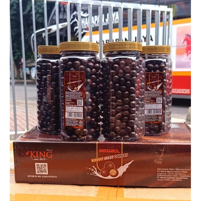 

Megabol Biskuit Salut Cokelat kemasan toples