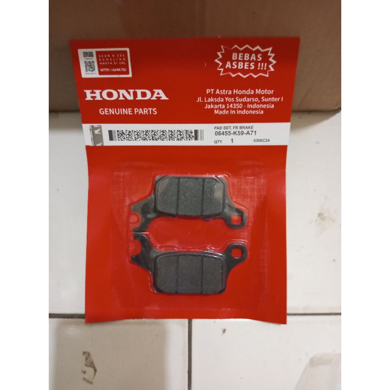 dispad depan Honda Vario K59 dispad Vario 150
