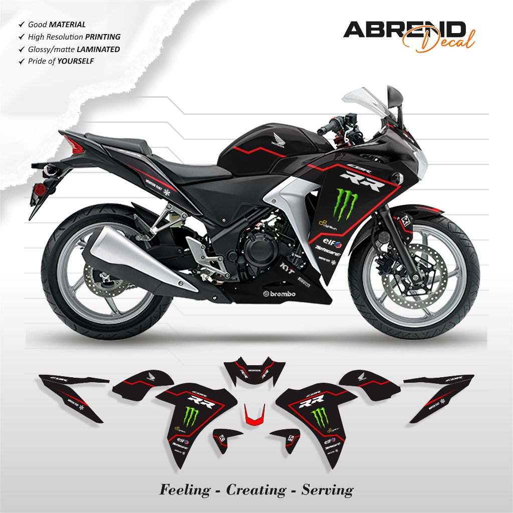 STRIPING CBR CBU GRAFIS WINTER TEST / STIKER CBR CBU THAILAND 150R/250R / CBR CBU LIST SIMPEL DECAL