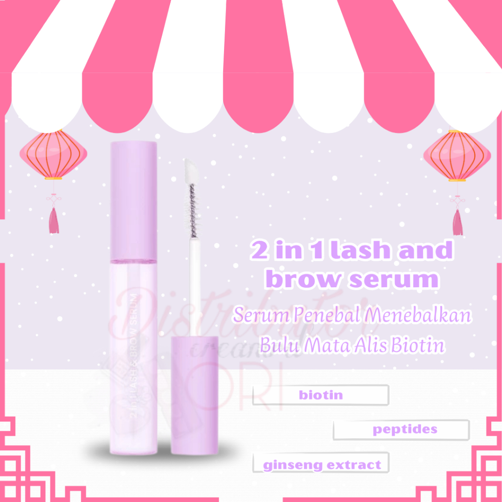 The Originote 2in1 Eye Lash Serum Eyelash Brow Serum Penebal Menebalkan Bulu Mata Alis original [SER